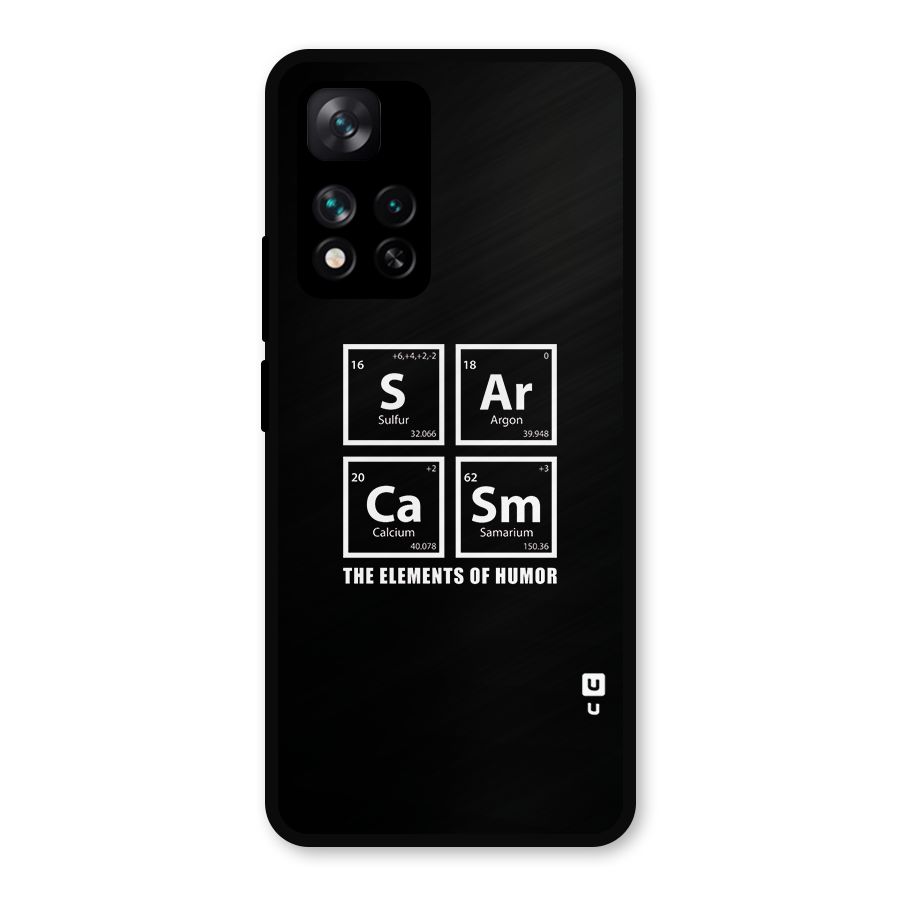 The Elements of Humor Metal Back Case for Xiaomi 11i Hypercharge 5G