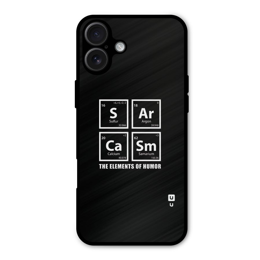 The Elements of Humor Metal Back Case for iPhone 16 Plus