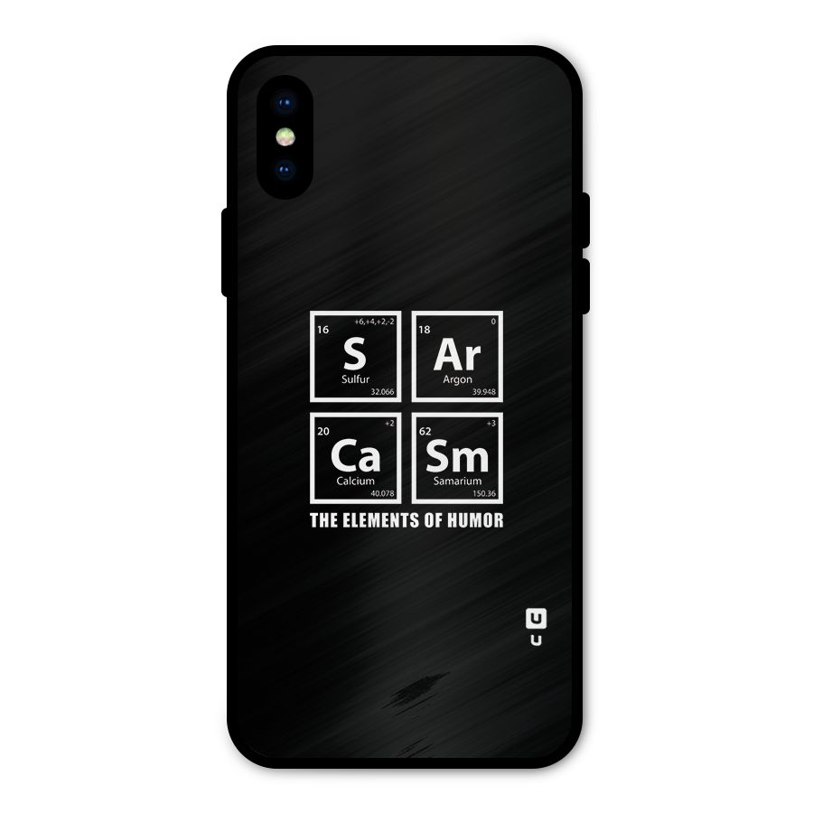 The Elements of Humor Metal Back Case for iPhone X