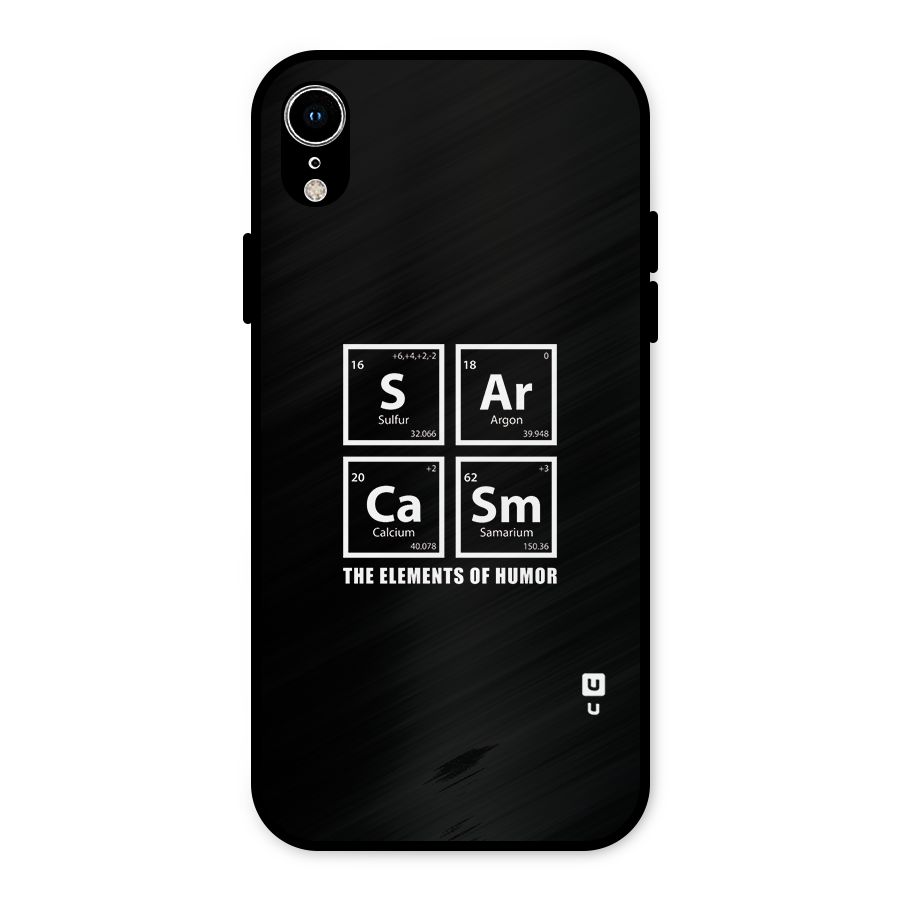 The Elements of Humor Metal Back Case for iPhone XR