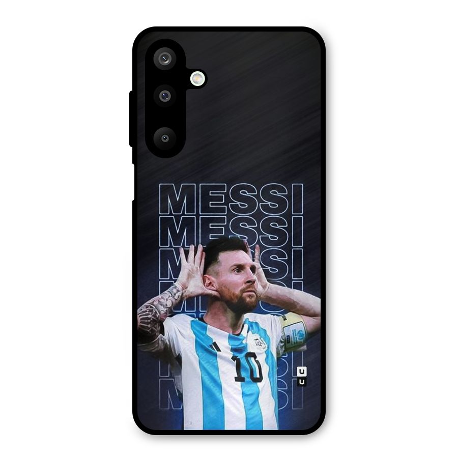 The Football Genius Metal Back Case for Galaxy M16