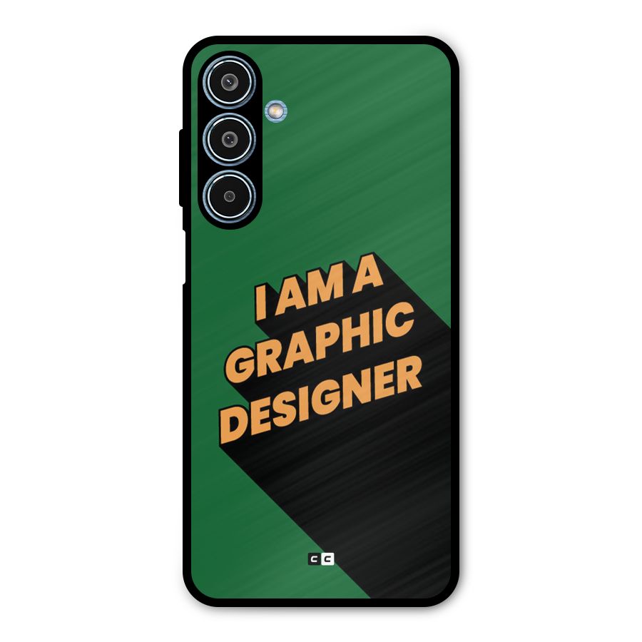 The Graphic Designer Metal Back Case for Galaxy M35