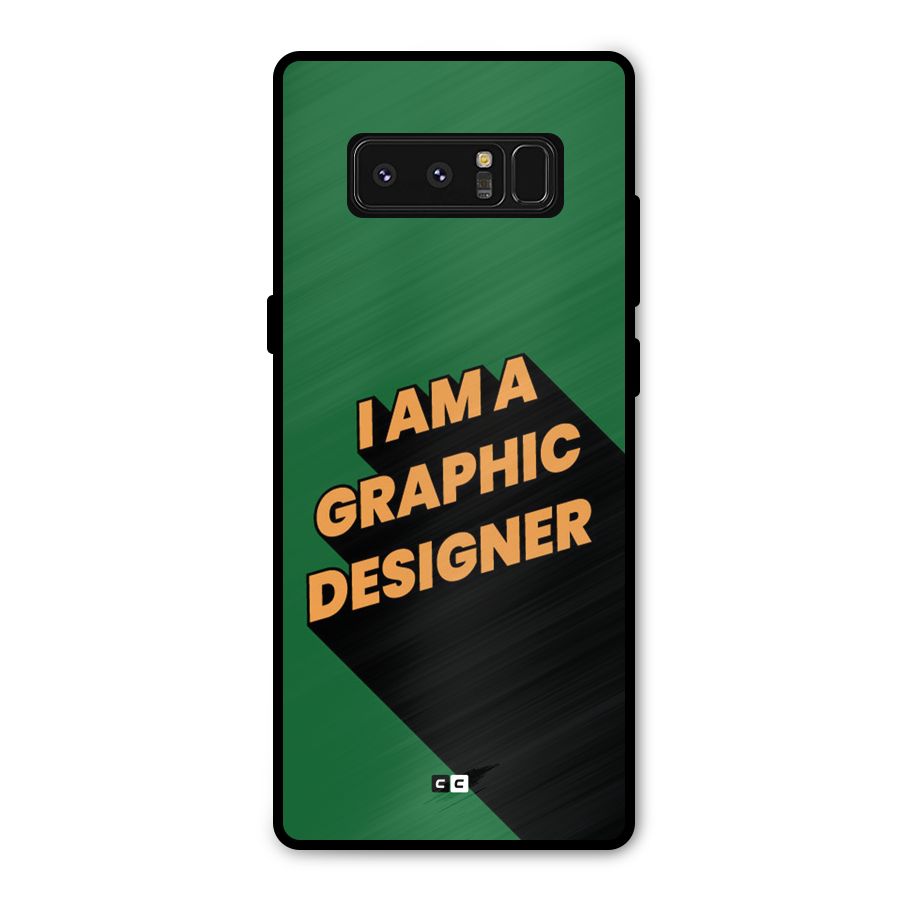 The Graphic Designer Metal Back Case for Galaxy Note 8