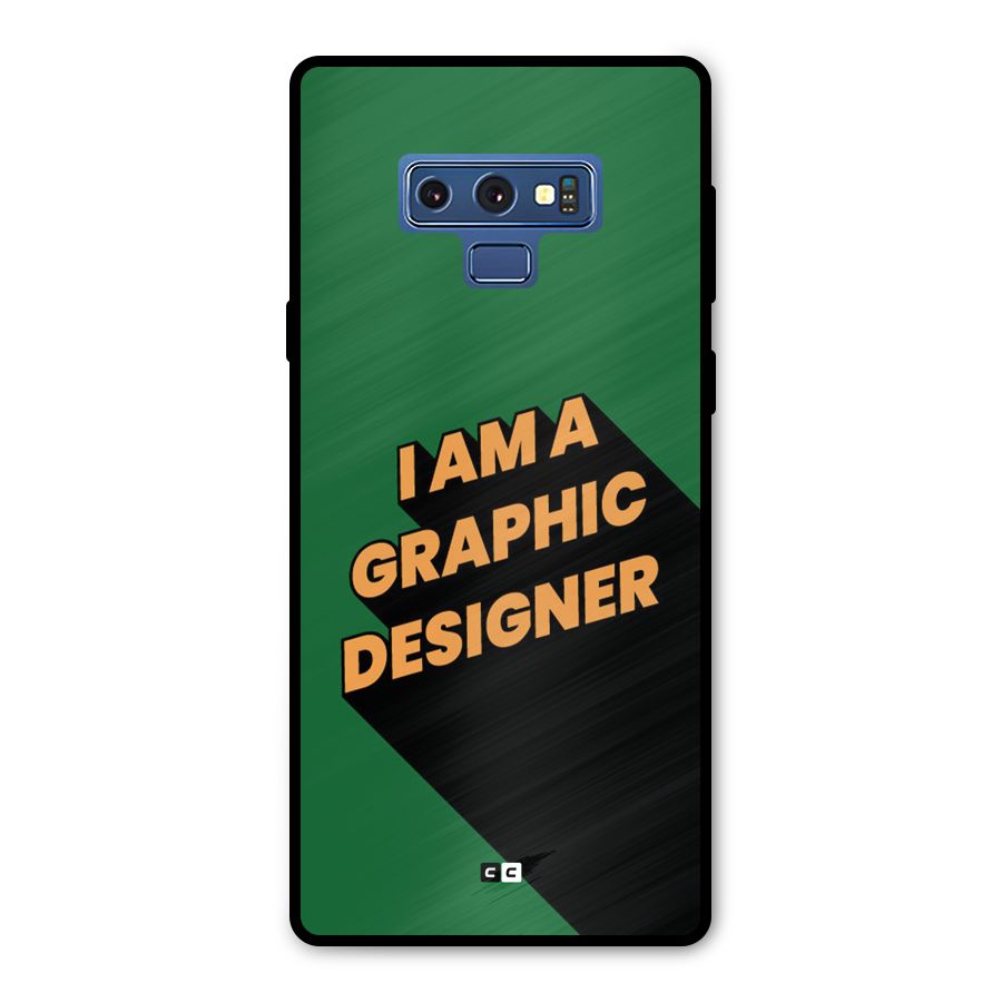 The Graphic Designer Metal Back Case for Galaxy Note 9