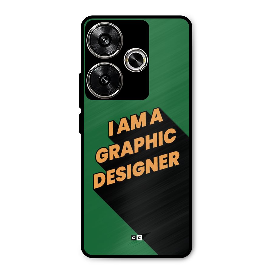 The Graphic Designer Metal Back Case for Poco F6