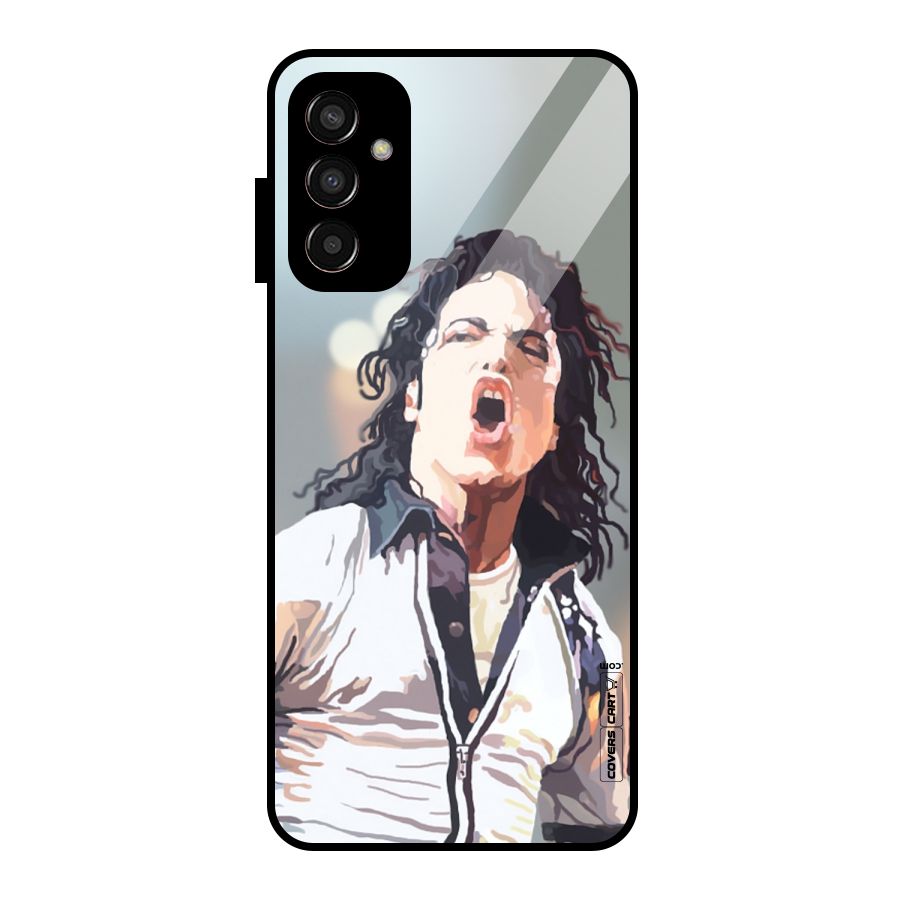 The Legend Michael Jackson Glass Back Case for Galaxy F13