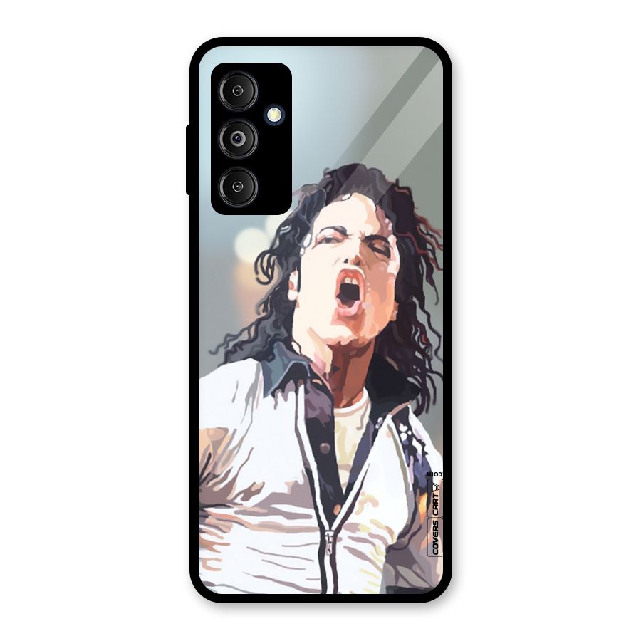 The Legend Michael Jackson Glass Back Case for Galaxy M14 5G