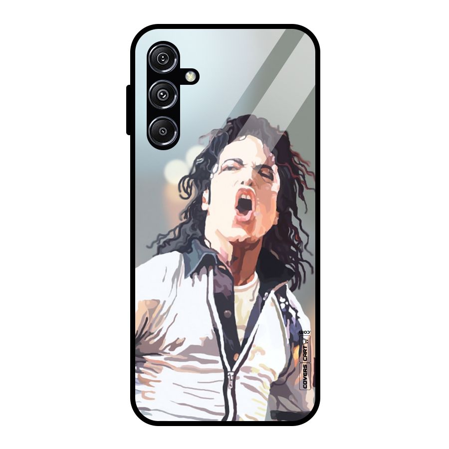 The Legend Michael Jackson Glass Back Case for Galaxy M34 5G