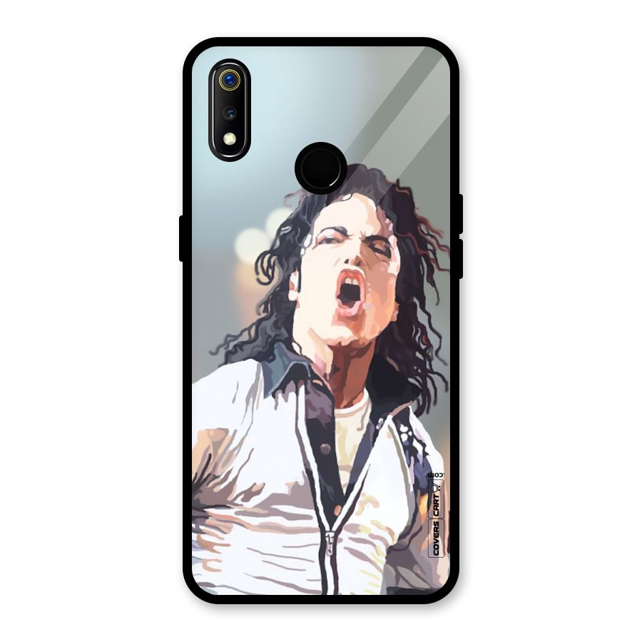 The Legend Michael Jackson Glass Back Case for Realme 3