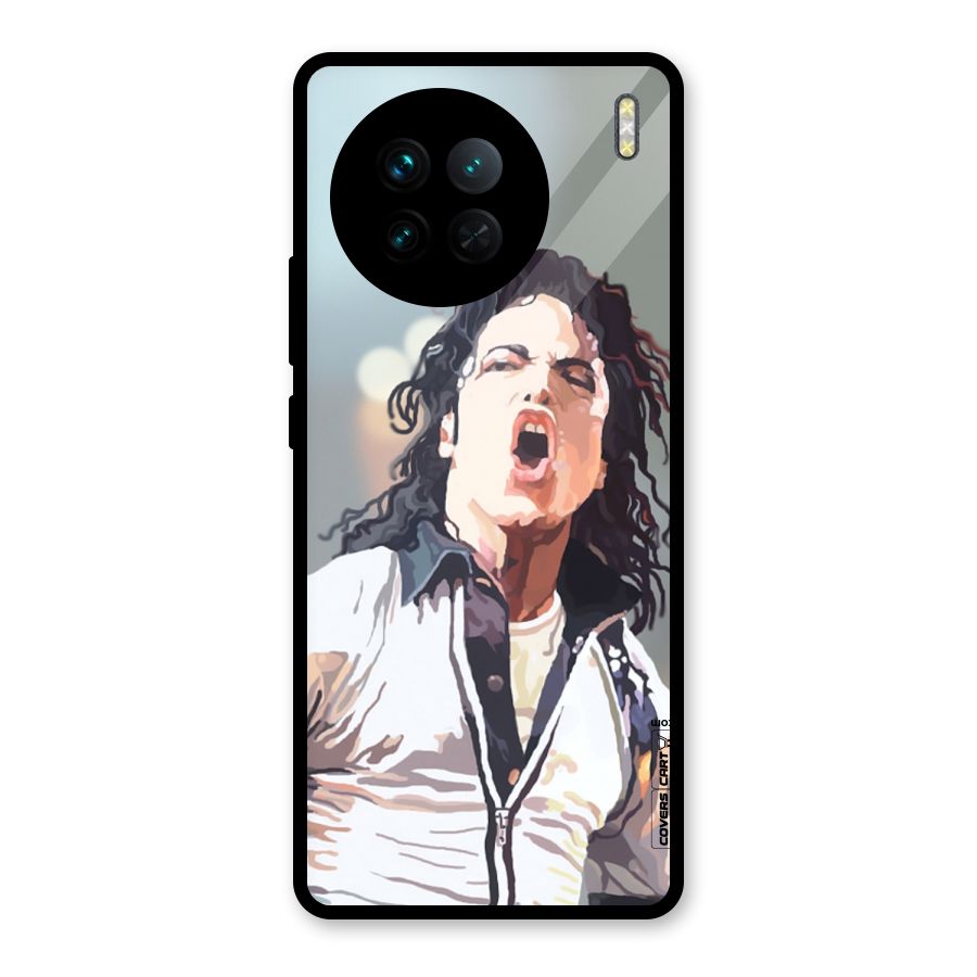The Legend Michael Jackson Glass Back Case for Vivo X90