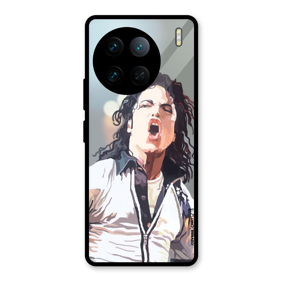 The Legend Michael Jackson Glass Back Case for Vivo X90 Pro