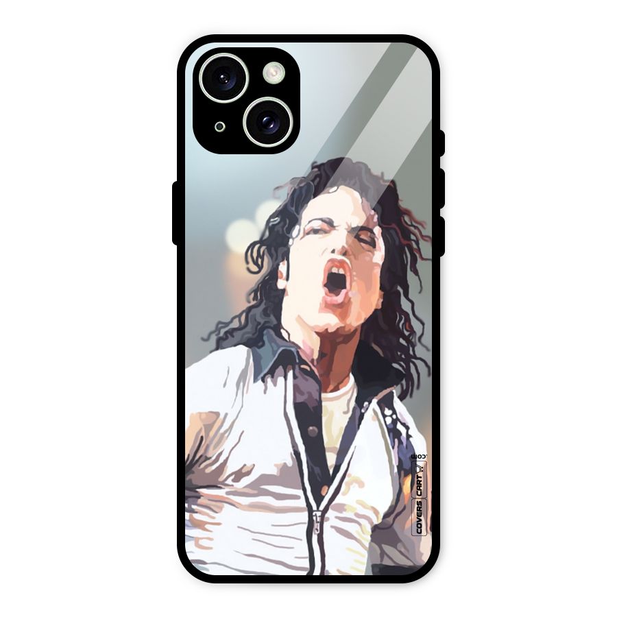 The Legend Michael Jackson Glass Back Case for iPhone 15 Plus