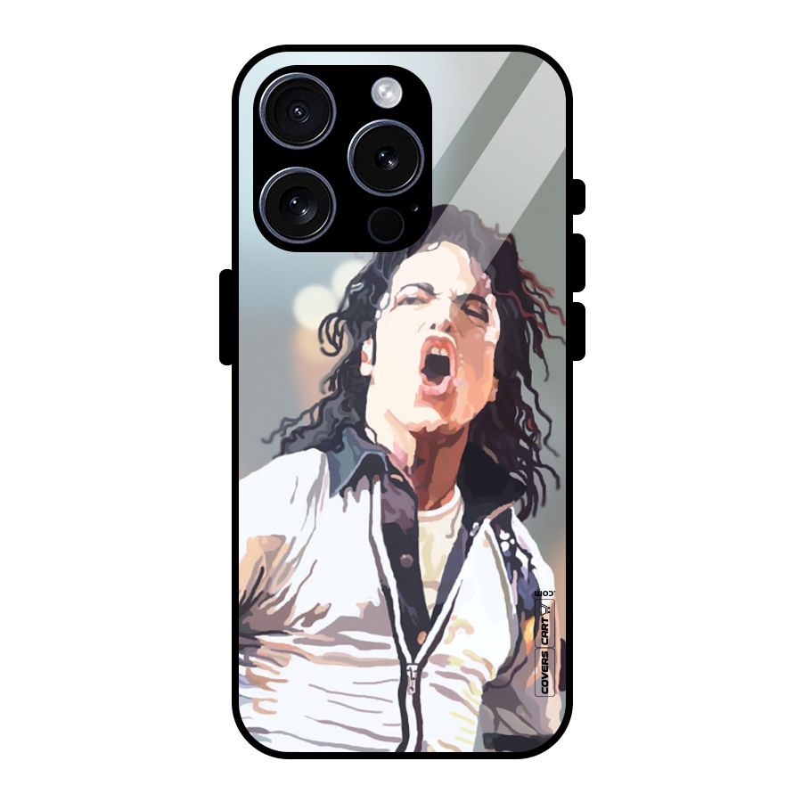 The Legend Michael Jackson Glass Back Case for iPhone 15 Pro