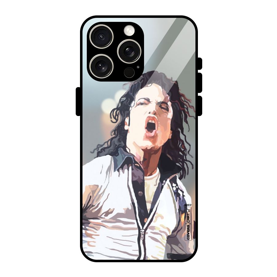 The Legend Michael Jackson Glass Back Case for iPhone 15 Pro Max