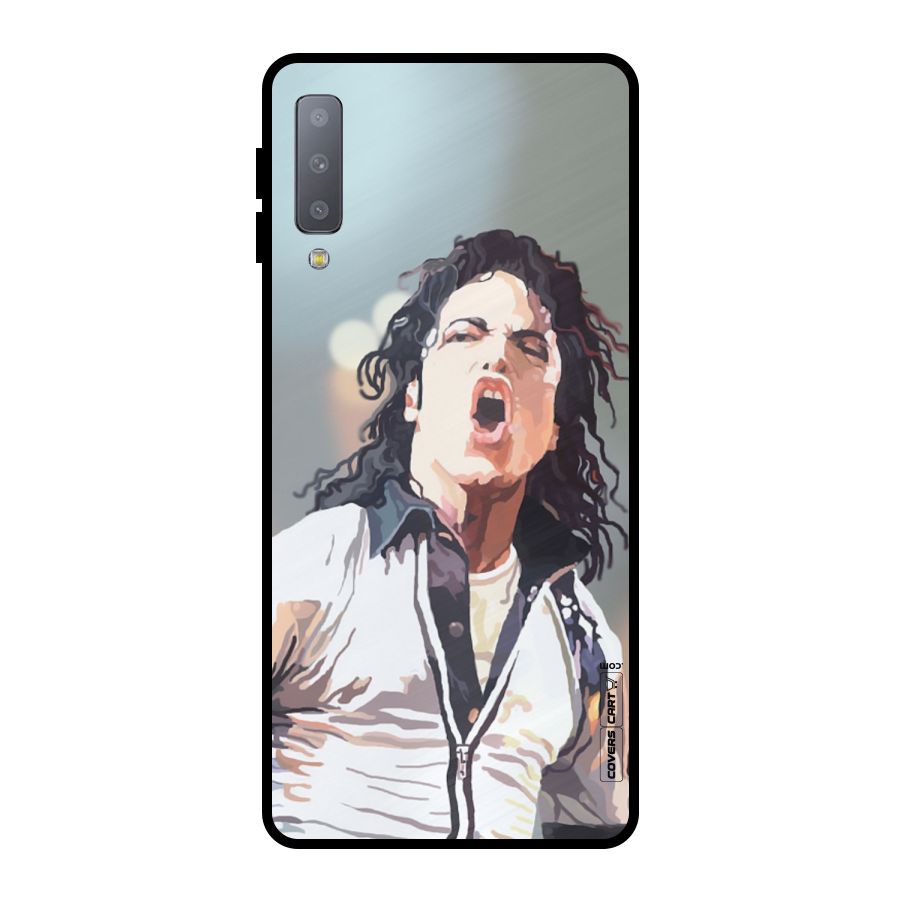 The Legend Michael Jackson Metal Back Case for Galaxy A7 (2018)