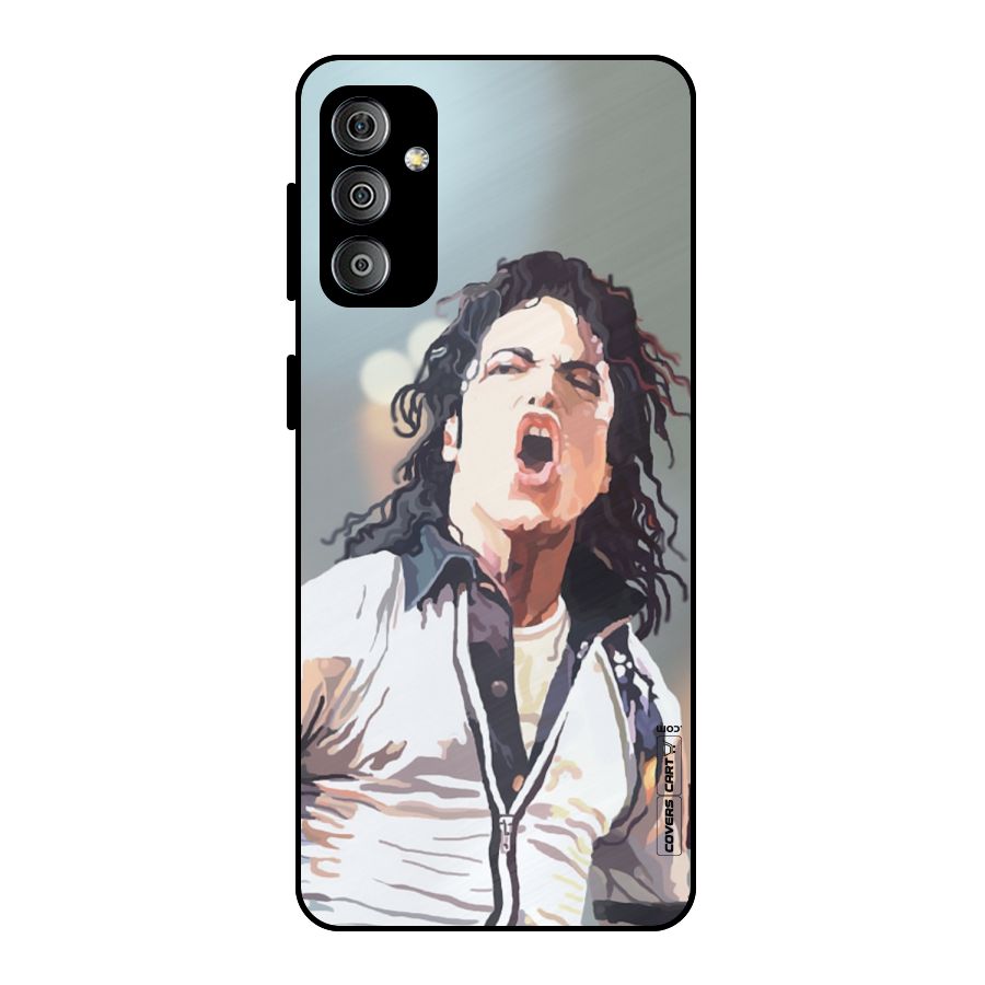 The Legend Michael Jackson Metal Back Case for Galaxy F23