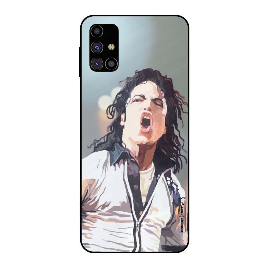 The Legend Michael Jackson Metal Back Case for Galaxy M31s