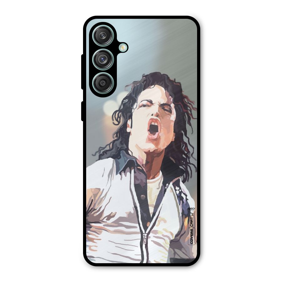 The Legend Michael Jackson Metal Back Case for Galaxy M55 5G