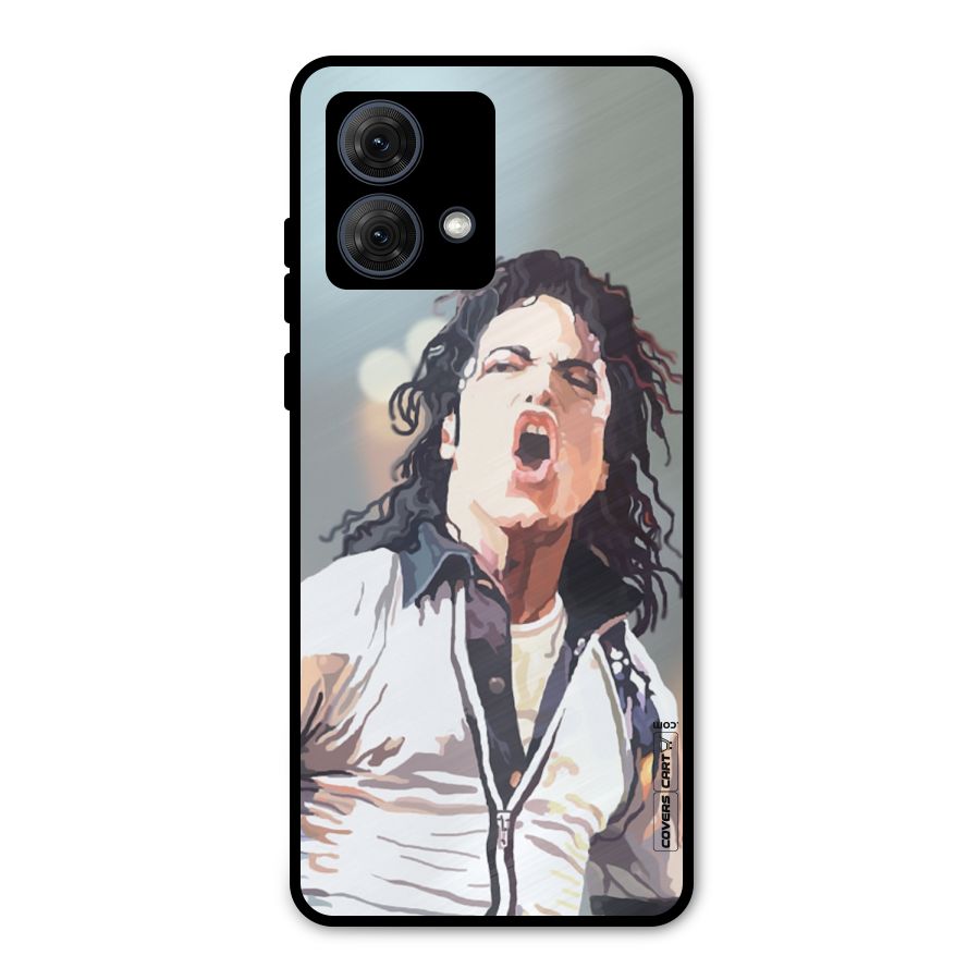 The Legend Michael Jackson Metal Back Case for Moto G84