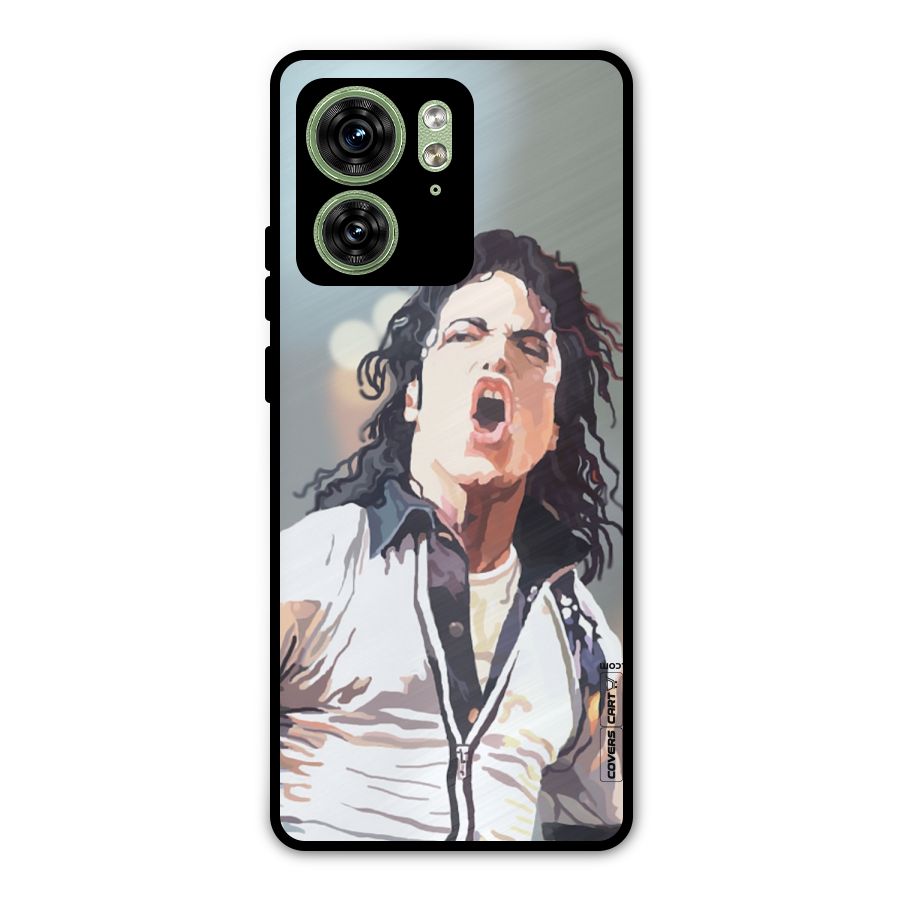 The Legend Michael Jackson Metal Back Case for Motorola Edge 40 5G
