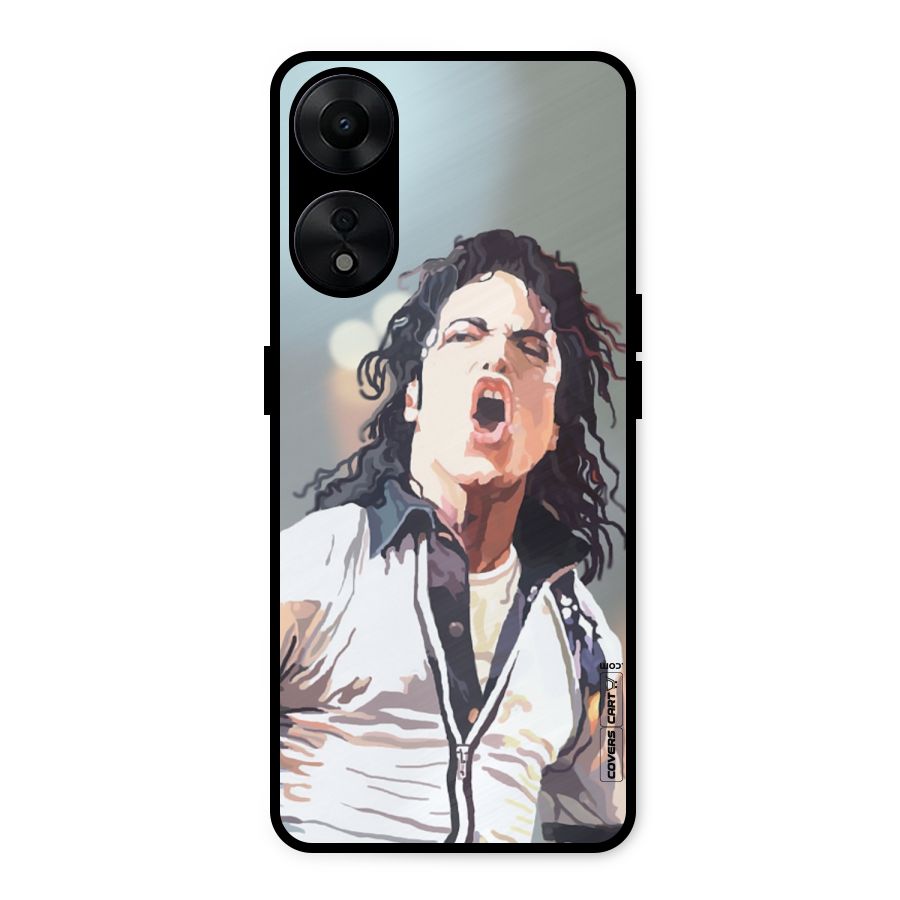 The Legend Michael Jackson Metal Back Case for Oppo A78 5G