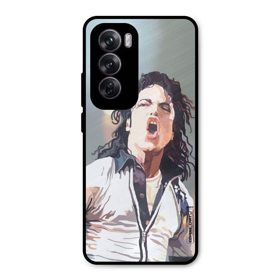 The Legend Michael Jackson Metal Back Case for Oppo Reno12 Pro