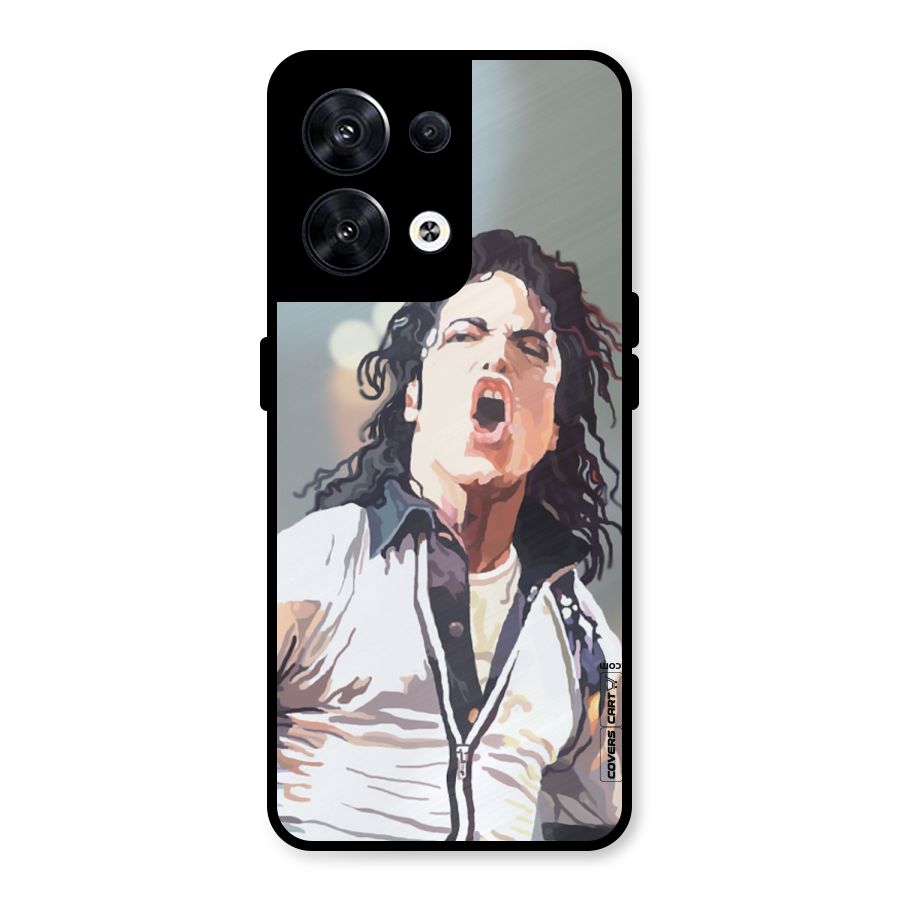 The Legend Michael Jackson Metal Back Case for Oppo Reno8 5G