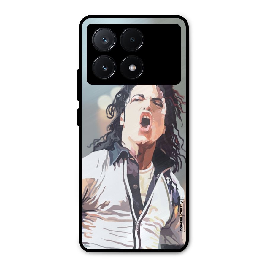 The Legend Michael Jackson Metal Back Case for Poco X6 Pro