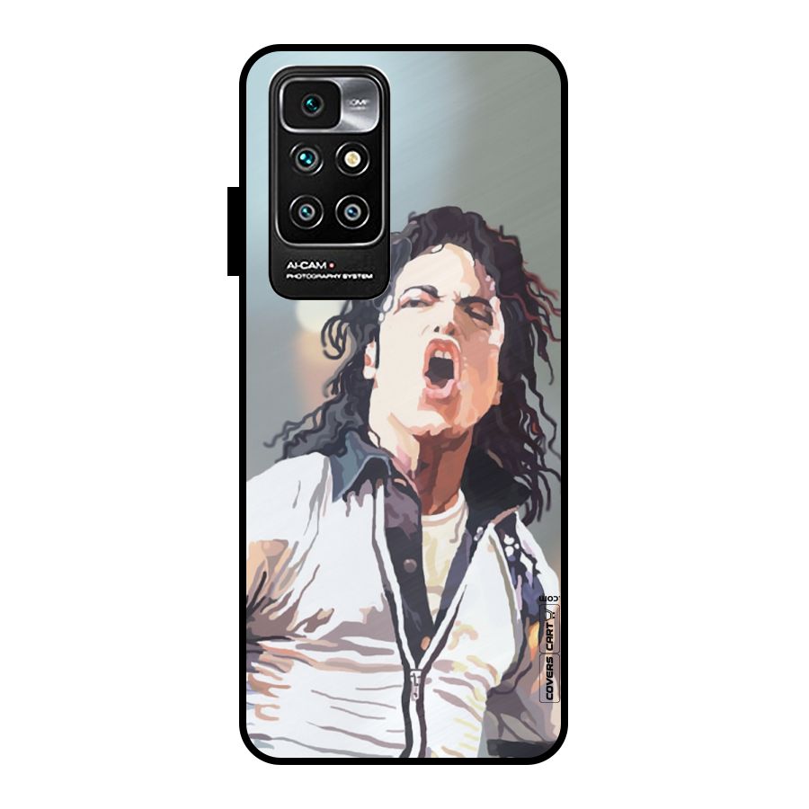 The Legend Michael Jackson Metal Back Case for Redmi 10 Prime