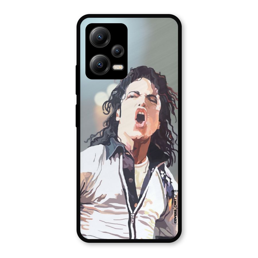 The Legend Michael Jackson Metal Back Case for Redmi Note 12 5G