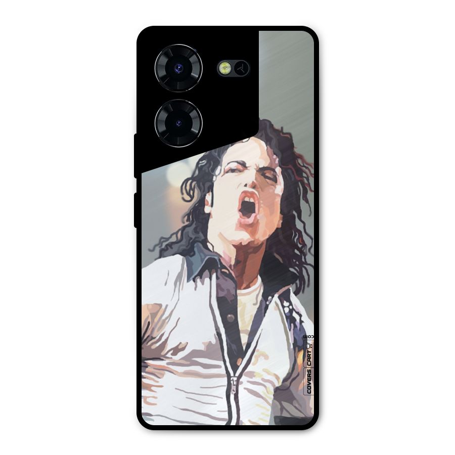 The Legend Michael Jackson Metal Back Case for Tecno Pova 5 Pro 5G