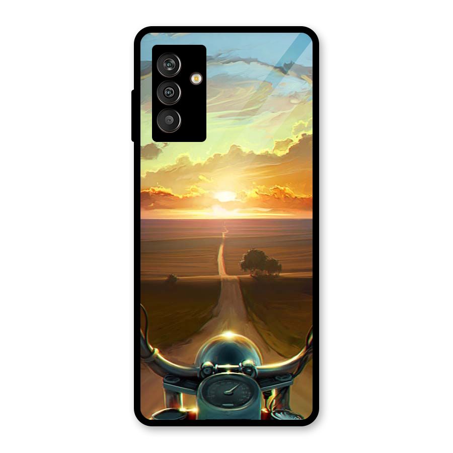 The Long Ride Glass Back Case for Galaxy M13
