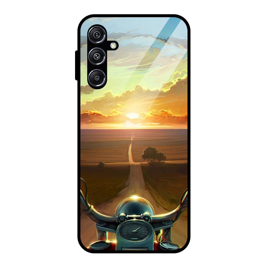 The Long Ride Glass Back Case for Galaxy M34 5G