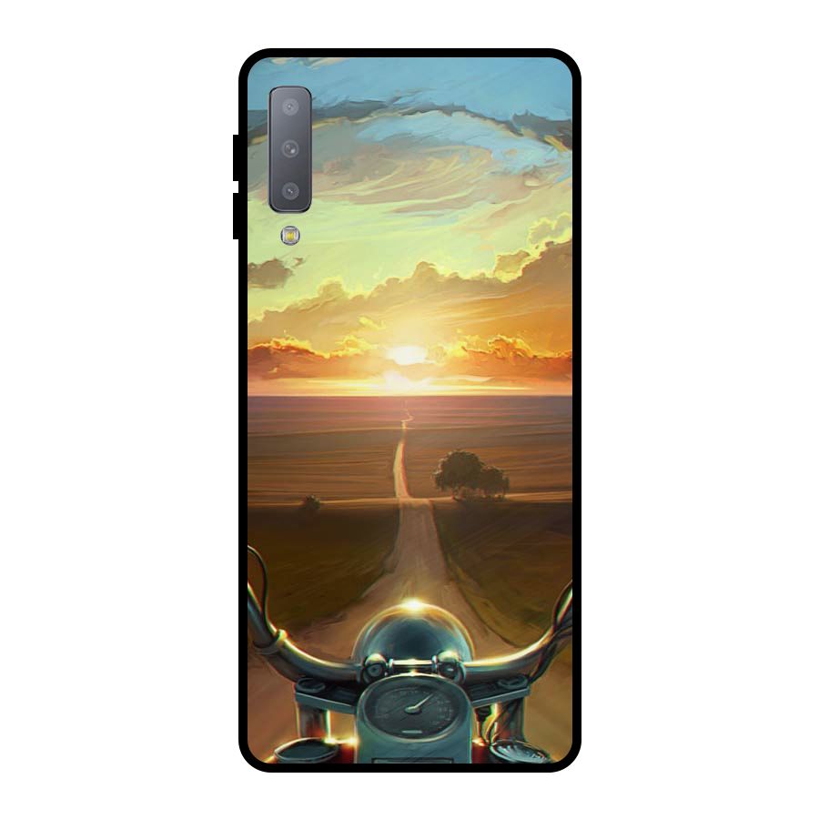 The Long Ride Metal Back Case for Galaxy A7 (2018)