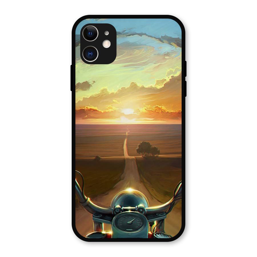 The Long Ride Metal Back Case for iPhone 11
