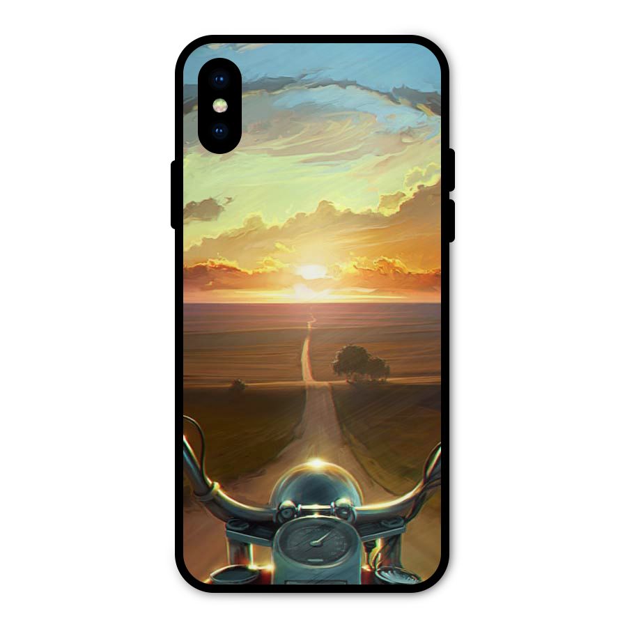 The Long Ride Metal Back Case for iPhone XS