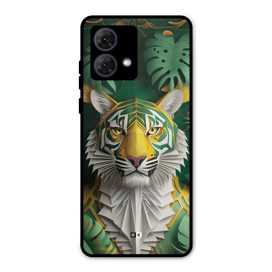 The Nature Tiger Metal Back Case for Moto G84