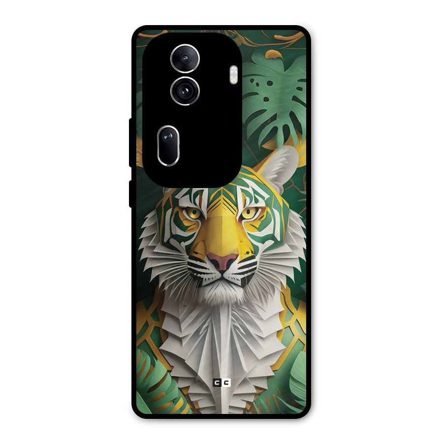 The Nature Tiger Metal Back Case for Oppo Reno11 Pro 5G