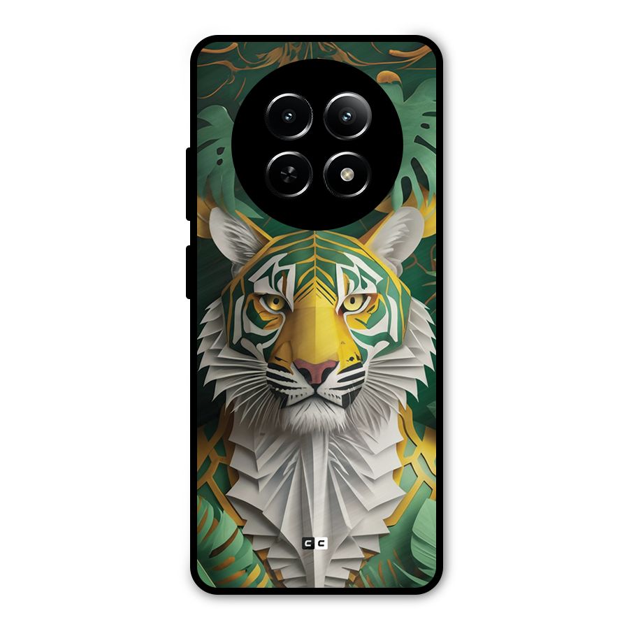 The Nature Tiger Metal Back Case for Realme 13