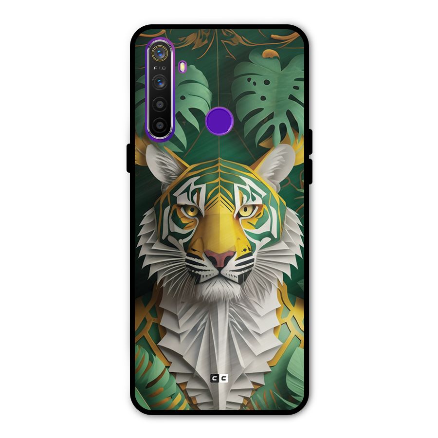 The Nature Tiger Metal Back Case for Realme 5
