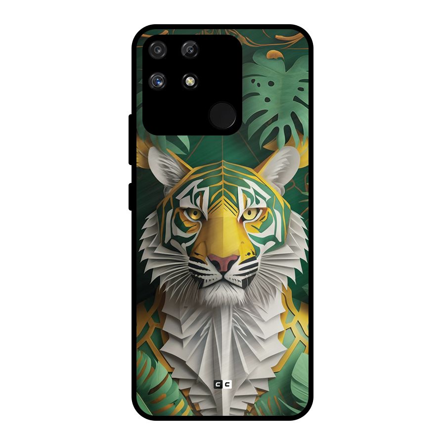 The Nature Tiger Metal Back Case for Realme Narzo 50A