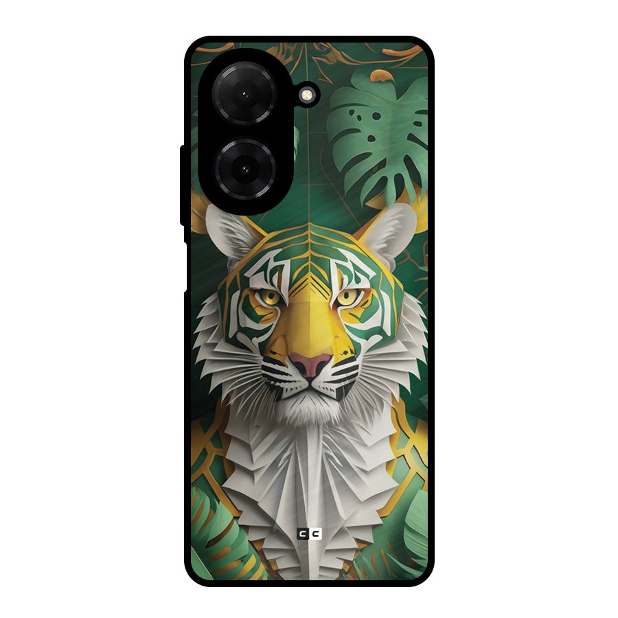 The Nature Tiger Metal Back Case for Redmi A5 4G