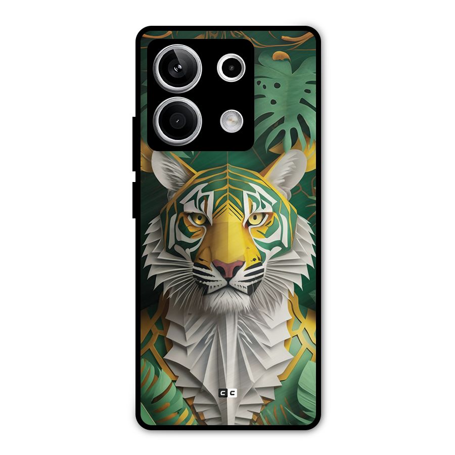 The Nature Tiger Metal Back Case for Redmi Note 13 5G