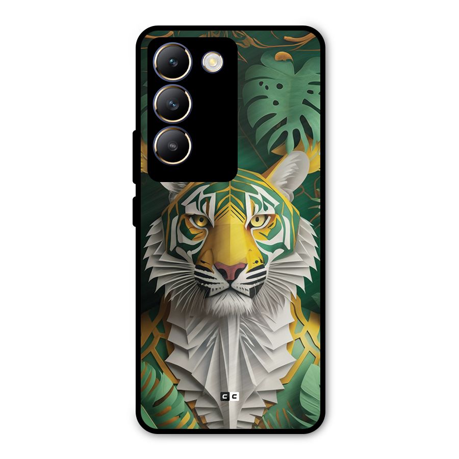 The Nature Tiger Metal Back Case for Vivo T3 5G