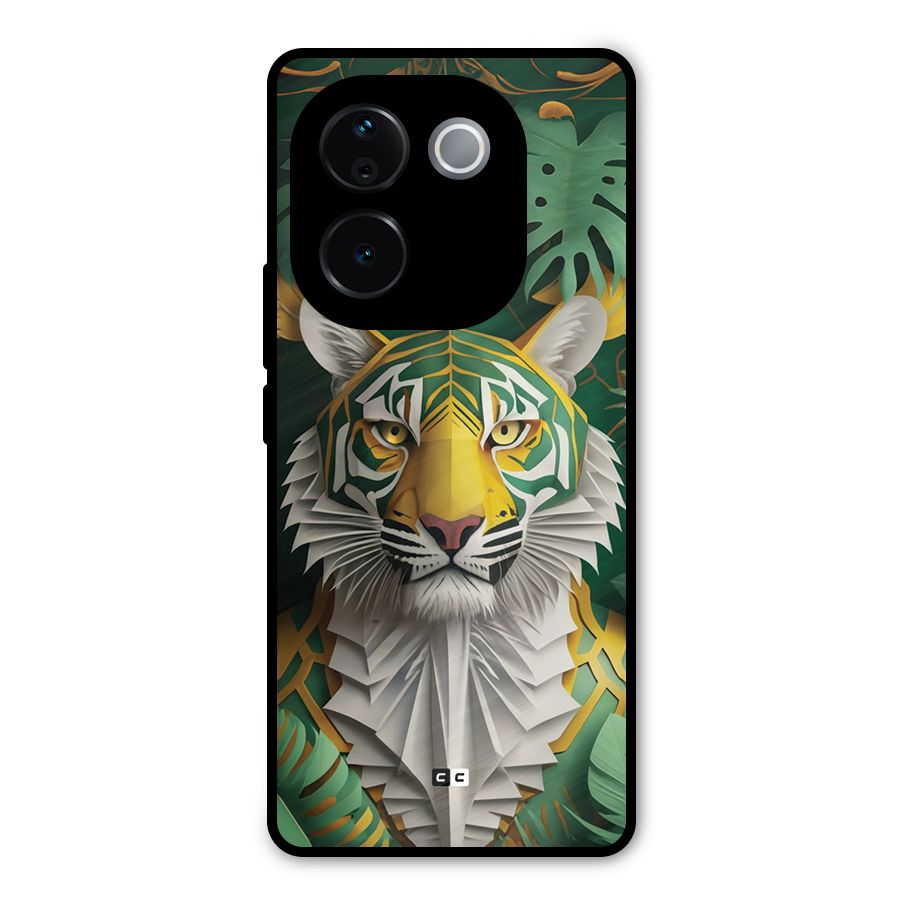 The Nature Tiger Metal Back Case for Vivo T3 Pro