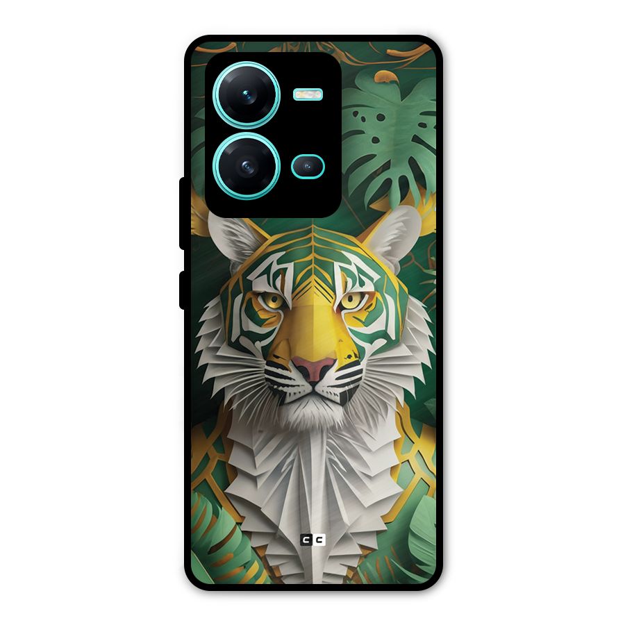 The Nature Tiger Metal Back Case for Vivo V25