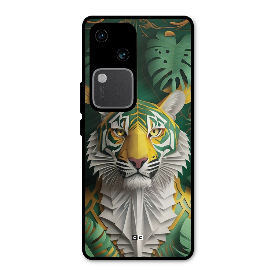 The Nature Tiger Metal Back Case for Vivo V30