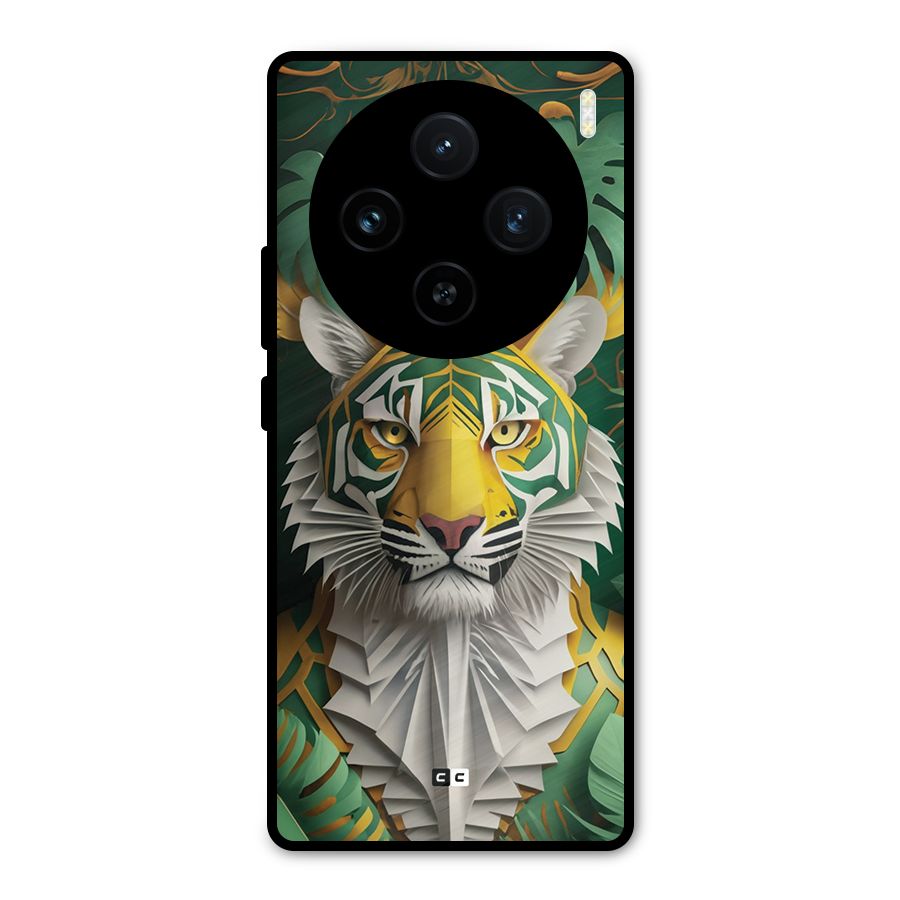 The Nature Tiger Metal Back Case for Vivo X100