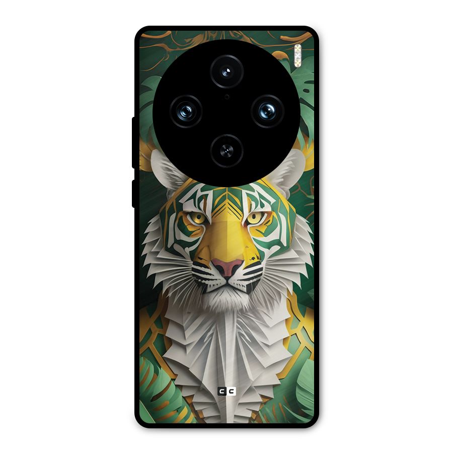 The Nature Tiger Metal Back Case for Vivo X100 Pro