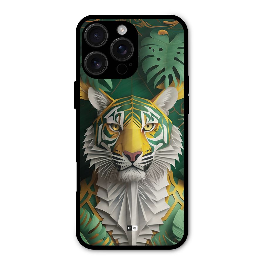 The Nature Tiger Metal Back Case for iPhone 16 Pro Max